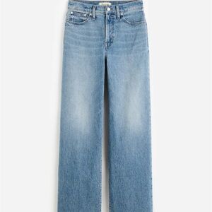 Madewell High-Rise Wide-Leg Jeans in Light Blue Wash